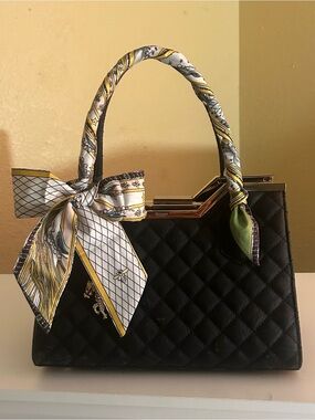 2in1 Le Monde Bee World Twilly Women Purse Scarf Hair tie